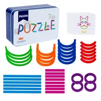 Juguetes de Rompecabezas de Madera para Niños, Entrenamiento de Pensamiento Lógico, Reconocimiento de Formas, Juguetes Educativos de Aprendizaje Temprano