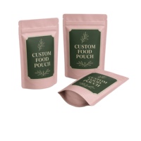 Pochette personnalisée avec logo imprimé pour gommes et comprimés de bien-être féminin, avec fermeture éclair refermable, emballage en vrac pour compléments alimentaires