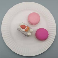 Assiettes et bols en papier ronds biodégradables personnalisés imprimés en gros à prix abordable pour la vente à emporter