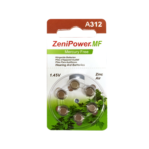 แบตเตอรี่เครื่องช่วยฟัง 1.45V แพ็ค 6 ก้อน (A13/A312/A675/A10) อุปกรณ์เสริมสำหรับเครื่องช่วยฟัง - แบตเตอรี่ซิงค์แอร์ใช้งานได้ยาวนาน เหมาะสำหรับเครื่องช่วยฟังแบบ BTE/IIC/CIC - Product Image 4