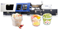 Machine de moulage par injection de plastique pour seaux de peinture HAIDA HD500U hybride PET à pré-plastification, haute précision et économie d'énergie
