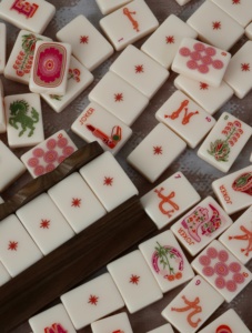 Set di Mahjong Americano Personalizzato Desert Rose, 160 Tessere <span class=keywords><strong>in</strong></span> Acrilico Inciso di Alta Qualità, Lussuoso Set Verde Heritage - Product Image 4
