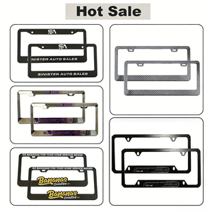OEM Custom <b>Plastic</b> USA Sizes Printed Logo Sports Styles License Plate <b>Frame</b> For Car Outside Decorative - Product Image 4
