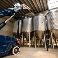 Fermenteur à double enveloppe Tonsen SUS304 1000L 10HL, cuve de fermentation conique pour la production de bière en microbrasserie
