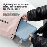 Nouvelle sacoche pour tablette PC portable imperméable et respirante en PU pour voyage, étui pour iPad