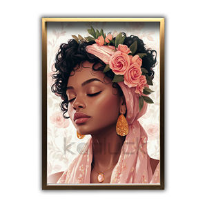 Очаровательная Женская Картина с Цветочным Мотивом, Художественная Репродукция, Масляная Живопись, Цифровая Печать, 40x50 см, Современная, Хит Продаж - Product Image 3