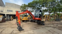 Mini-excavatrice sur chenilles hydraulique d'occasion de 3,5 tonnes, fabriquée au Japon, modèle U35, moteur 2019, haute puissance de creusement, pompe moteur