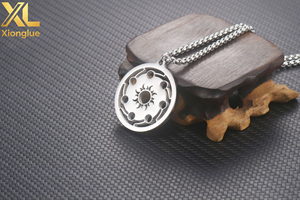 Trendy Unisex Hip Hop Stainless Steel <b>Tree</b> Life Pendant Aromatherapy Essential Oil Diffuser <b>Necklace</b> Pearl for Weddings Parties - Product Image 5