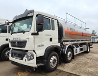 Camion-citerne en alliage d'aluminium HOWO 6x2, capacité de 25 000 litres, véhicule de transport de diesel, 251-350 ch, vente directe d'usine