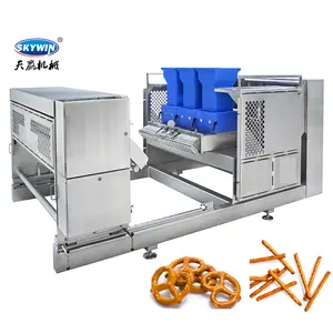 Nieuwste Volautomatische Plc Touch Screen Controle Pretzels Koekje Productielijn Pretzels Cookie Extruder Making Machine