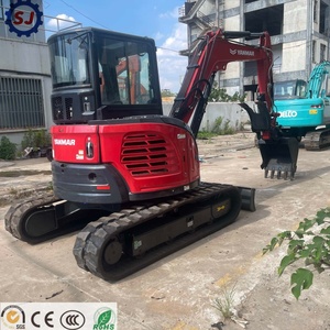Miniexcavadora Usada Original de Japón YANMAR VIO55 de 5 Toneladas, Excavadora Hidráulica de Orugas con Giro Cero, Modelos ViO35, ViO75, ViO80 para Construcción - Product Image 1