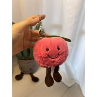 Breloques personnalisables pour sacs et clés, motifs mignons de baseball, tennis et pomme