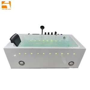 <span class=keywords><strong>Baignoire</strong></span> à remous autoportante en acrylique avec <span class=keywords><strong>douche</strong></span> cascade intégrée, appui-tête, <span class=keywords><strong>baignoire</strong></span> à jets pour salle de bain intérieure - Product Image 1