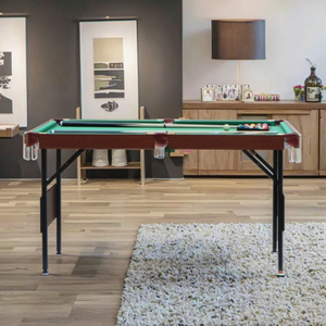 Xách Tay <span class=keywords><strong>4</strong></span> Chân Có Thể Gập Lại Thép Bàn Hồ Bơi Với Bóng Trở Lại Snooker Trong Nhà Bida Giải Đấu Cấp Trò Chơi Đồ Nội Thất Cho Nhà Sử Dụng - Product Image 1