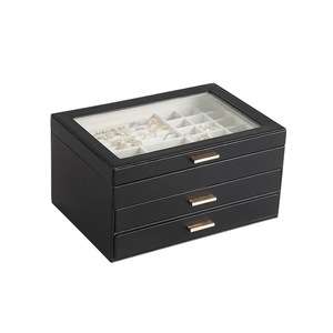 Spot New High-end European-style Princess Large-capacity Jewelry <b>Storage</b> Box Window Jewelry Boxes and Displays - Product Image 2
