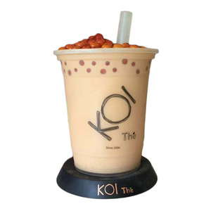 Sculpture en fibre de verre en forme de tasse de bubble tea Jia Hua pour la décoration d'entrée de centre commercial - Product Image 5