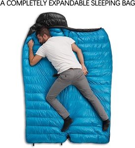 <span class=keywords><strong>Sac</strong></span> <span class=keywords><strong>de</strong></span> <span class=keywords><strong>couchage</strong></span> enveloppant en duvet <span class=keywords><strong>de</strong></span> canard pour adultes, avec enveloppe extérieure lavable en machine, indice <span class=keywords><strong>de</strong></span> confort <span class=keywords><strong>0</strong></span> <span class=keywords><strong>degré</strong></span> - Product Image 4