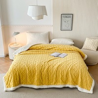 Plaid en polaire doux et moelleux 100 % polyester taffetas tricoté, couleur vert sauge, pour canapé, lit ou pour animaux de compagnie