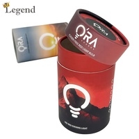 Boîtes cadeaux rondes personnalisées avec logo, insert en mousse EVA pour bouteille en verre, conception personnalisée, emballage LED, tube en papier cylindrique, boîte pour ampoule