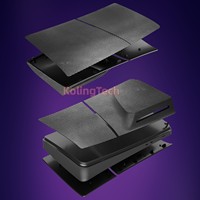 Nouvelle arrivée plaque frontale séparée pour les nouvelles plaques minces PS5 plaque de remplacement coque de boîtier pour PS5 Slim fibre de carbone noir