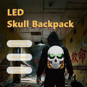 Mochila de Motocicleta con Luz LED de Calavera, <span class=keywords><strong>Impermeable</strong></span>, para Viajes, para Portátil, para Hombres y Mujeres, Venta al Por Mayor - Product Image 4