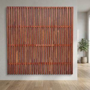 Paneles de Madera Modernos Verticales Estándar de Kruing (Dipterocarpus Kunstleri) - Accesorios Ecológicos e Impermeables para Cercas - Product Image 3