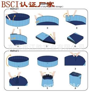 Piscines gonflables pour chiens et animaux de compagnie en PVC rigide pliable, directement de l'usine, pour les installations d'attractions aquatiques - Product Image 5