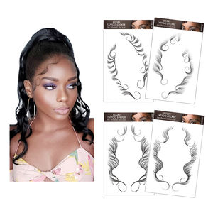 Vendita calda Tatuaggio Temporaneo frangia bordi dei bordi dei capelli del bambino adesivo impermeabile bordo attaccatura dei capelli del tatuaggio adesivi - Product Image 1