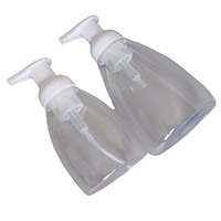 Bouteille Pompe Ronde Transparente 250ml 300ml pour Savon Liquide, Gel Douche, Nettoyant Visage, Mousse – Approvisionnement Direct Usine
