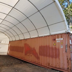 Atelier dôme à ossature simple en conteneur maritime ventilé par convection croisée 20 x 40 pieds CE avec panneau arrière <span class=keywords><strong>fermé</strong></span> et 4 aérations sur le mur arrière - Product Image 2