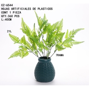 Foglie di plastica artificiale ZAA per la decorazione della casa elegante pianta decorativa CZ-6544 foglia - Product Image 1