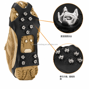 Ramponi Professionali a 10 Punte per Campeggio e Arrampicata, Antiscivolo per Ghiaccio e Neve, con Punte in Silicone SEOCHP3 - Product Image 3