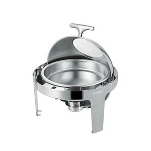 Chafing Dish Rotondo in Acciaio Inox da 6L <span class=keywords><strong>per</strong></span> Buffet, Design Completo 2025, <span class=keywords><strong>Forniture</strong></span> <span class=keywords><strong>per</strong></span> Hotel e <span class=keywords><strong>Ristoranti</strong></span> <span class=keywords><strong>per</strong></span> Mantenere Caldi gli Alimenti - Product Image 4