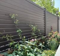 Panel de Cerca Horizontal de Aleación de Aluminio, 10 pies de Altura, Fácil Montaje, Construcción Resistente para Privacidad y Seguridad en el Jardín