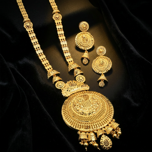 Wholesale Fashion 14K 18K 24K Micro Gold Filled <b>Necklaces</b>, Traditional Design Jewelry Set, Micro Gold Forming <b>Long</b> Jewelry Set. - Product Image 3