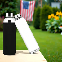 Bouteille d'eau en verre Xlin 1000 ml/33 oz sans BPA, anti-fuite, en borosilicate, compatible lave-vaisselle, design moderne, pour la maison, les voyages et le sport