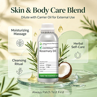 Minyak Rosemary Organik dengan Serum Pertumbuhan Rambut untuk Akar Kuat - Minyak Esensial untuk Kulit Kepala - Kecantikan Alami dan Perawatan Rambut