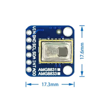 Module de capteur de température à imagerie thermique AMG8833 IR 8*8, capteur de caméra infrarouge 8x8