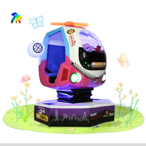 Manège intérieur à monnayeur pour enfants, modèle Air <span class=keywords><strong>Taxi</strong></span>, en fibre de verre, avec jeu vidéo hélicoptère, pour centre de divertissement familial - Product Image 1