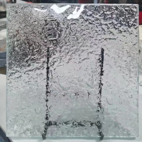 Bloc de verre cristal de brique de verre clair thermofusible pour la décoration de salle de bain murale