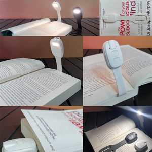 Clip de Lectura Portátil Creativo con Luz Nocturna LED Blanca Flexible, Luz de Tarjeta Mini de Protección Ocular de Tamaño <span class=keywords><strong>Pequeño</strong></span>, Regalo para Dormitorio - Product Image 6