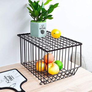 Kệ Siêu Thị Xiên Mở Giỏ Xếp Lồng Đồ Uống Snack Bánh Mì Xiên Mở Khung Xiên Mở Giỏ Lưới Giá - Product Image 6