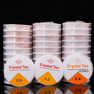 Ensemble de cordons élastiques de 0,4 à 1 mm <span class=keywords><strong>pour</strong></span> la fabrication de bracelets d'amitié, <span class=keywords><strong>fil</strong></span> transparent de couleur cristal, <span class=keywords><strong>fil</strong></span> <span class=keywords><strong>pour</strong></span> collier à perles - Product Image 1