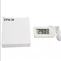 Termometer layar Digital TPM-30, pengukur suhu elektronik dengan LCD tanam Sensor higrometer untuk pengukuran temperatur