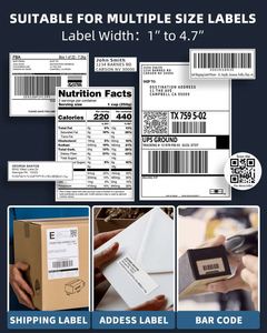 Impresora de Etiquetas de Envío Inalámbrica Phomemo <span class=keywords><strong>PM</strong></span> 241/245/259 BT, Impresora Térmica para Pequeñas Empresas y Paquetes de Envío - Product Image 6