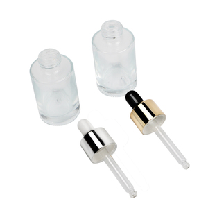 Emballage de cosmétiques personnalisé de <span class=keywords><strong>luxe</strong></span> Flacon compte-gouttes en verre de 30ml Flacon vide de sérum en verre transparent avec compte-gouttes - Product Image 4