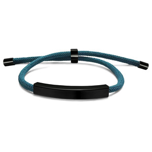 Bracelet porte-bonheur en acier inoxydable avec logo personnalisé Cadeau des Fêtes Bracelets plaqué or à breloque à motif d'<span class=keywords><strong>ancre</strong></span> tissé <span class=keywords><strong>réglable</strong></span> - Product Image 5