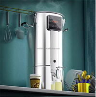 Machine à lait de soja commerciale entièrement automatique en acier inoxydable avec filtre intégré, conception sans filtre, chauffage rapide, équipement de restauration rapide