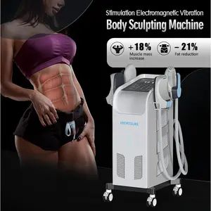 Máquina de escultura corporal com estimulação muscular eletrônica 15 tesla EMS para redução de gordura