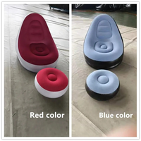 Nouveau canapé-lit gonflable d'extérieur OEM Liao Weilian Chine avec pompe à pied, chaise longue gonflable en PVC pour voyage, idéal pour une personne